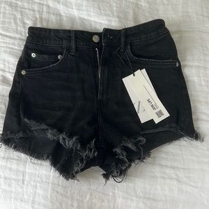 Black Zara denim shorts Size 2